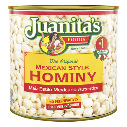 Juanita'S Foods, Original Hominy Mexican Style, Case Of 12, 25 Oz