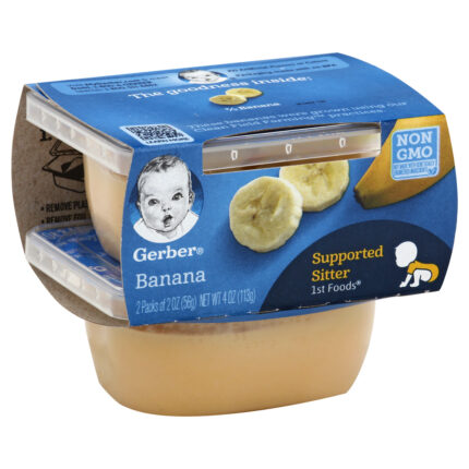 Gerber, 1St Foods Natural For Baby Baby Food Banana Tubs, Case Of 8, 4 Oz