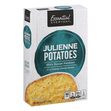 Essential Everyday, 100% Russet Julienne Potatoes In A Creamy Cheese Sauce, Case Of 12, 4.6 Oz