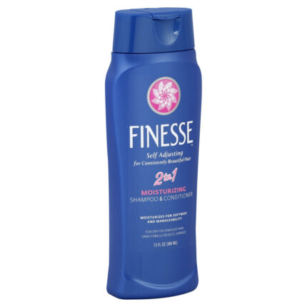 Finesse, Self Adjusting 2In1 Moisturizing Shampoo And Conditioner, Case Of 6, 13 Fl Oz