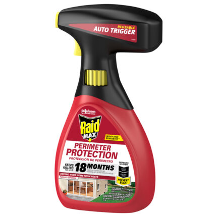 Raid, Max Perimeter Protection Reusable Auto Trigger, Case Of 6, 30 Fl Oz