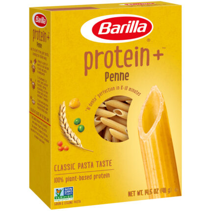 Barilla, Protein + Penne Pasta Box, Case Of 12, 14.5 Oz