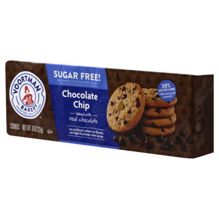 Voortman Bakery, Cookies Sugar Free Chocolate Chips, Case Of 12, 8 Oz