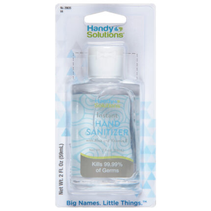 Handy Solutions, Instant Hand Sanitizer With Aloe And Vitamin E, Case Of 4, 2 Fl Oz