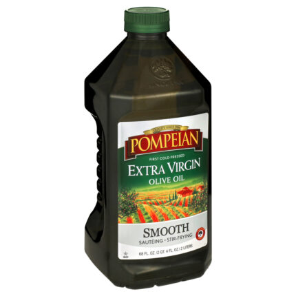 Pompeian, Smooth Extra Virgin Olive Oil, Case Of 8, 68 Fl Oz