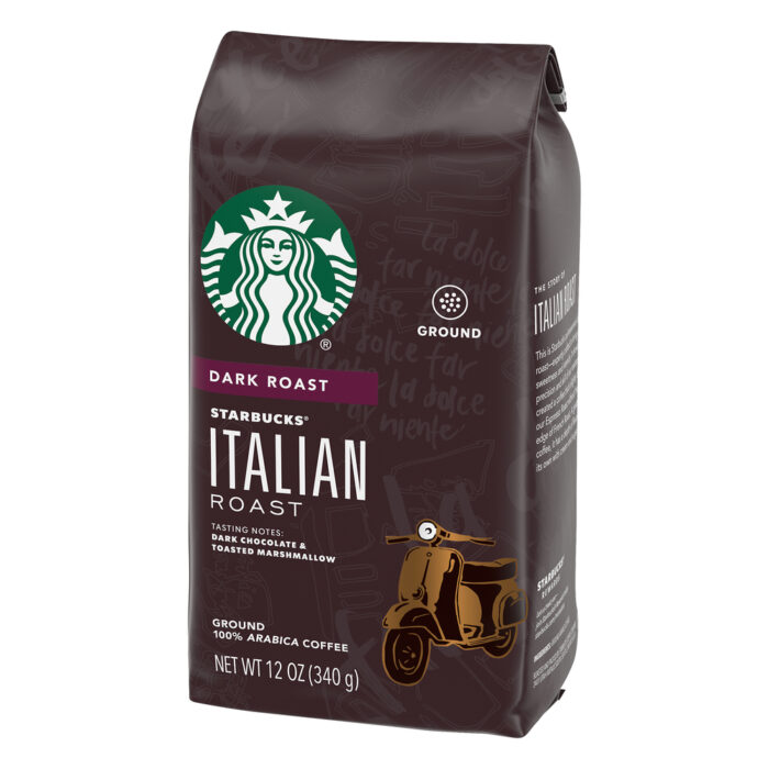 Starbucks, Ground Dark Roast 100% Arabica Italian Roast Coffee, Case Of 6, 12 Oz - Image 1