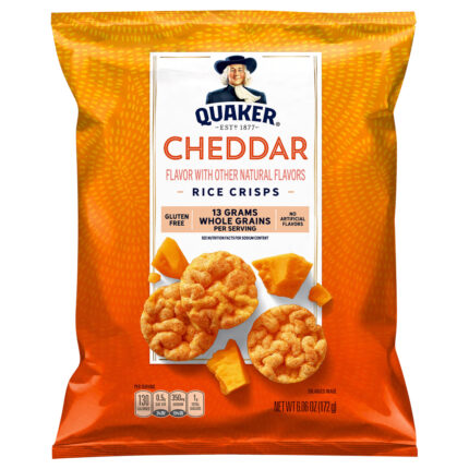 Quaker, Rice Crisps Cheddar, Case Of 6, 6.06 Oz