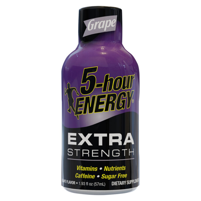 5-Hour Energy, Shot Extra Strength Sugar Free Grape, Case Of 12, 1.93 Fl Oz - Image 1