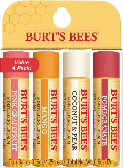 Burtsb Lip Balm,Superfruit 4 Ct