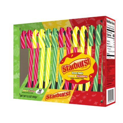 Starburst, Candy Canes, Case Of 12, 5.3 Oz