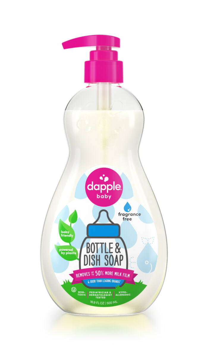 Dapple, Baby Pure 'N' Clean Bottles & Dishes, Fragrance Free, 1 Each, 16.9 Fl Oz - Image 1