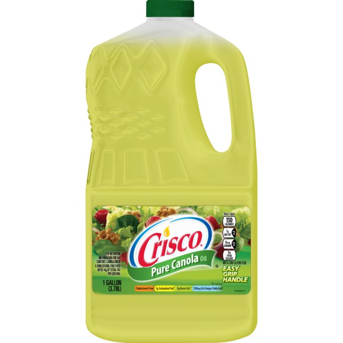 Crisco, Pure Canola Oil Bottles Case, Case Of 4, 128 Oz - Image 1