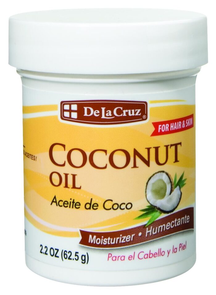 De La Cruz, Moisturizer Coconut Oil Jar, Case Of 12, 2.2 Oz - Image 1