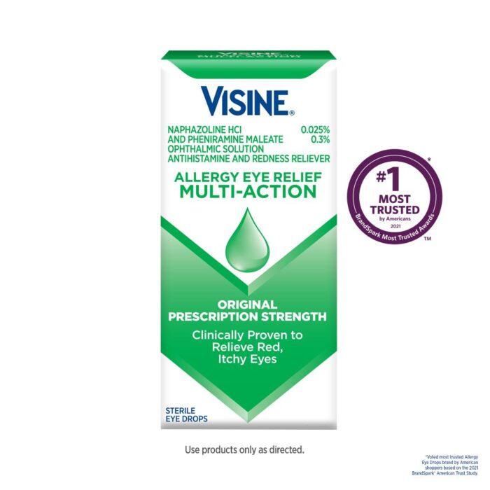 Visine, Allergy Eye Relief Multi-Action Eye Drops, Case Of 3, 0.5 Fl Oz - Image 1