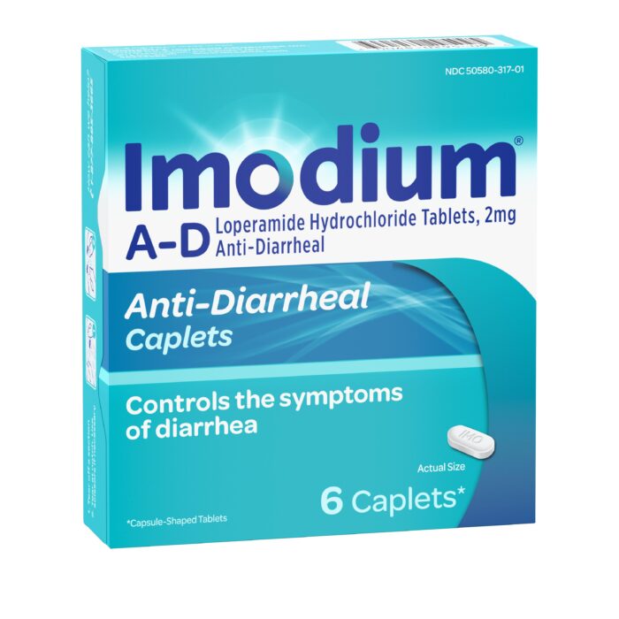 Imodium, Anti-Diarrheal Caplets, Case Of 6, 6 Ct - Image 1