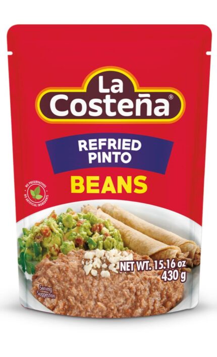 La Costena, Refried Pinto Beans In Pouch, Case Of 8, 15.16 Oz