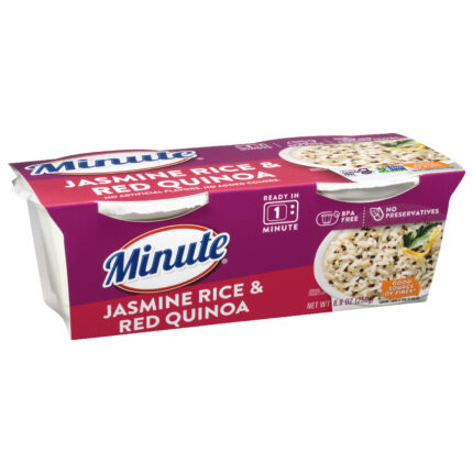 Minute Rice, Jasmine Rice & Red Quinoa, Case Of 8, 8.8 Oz