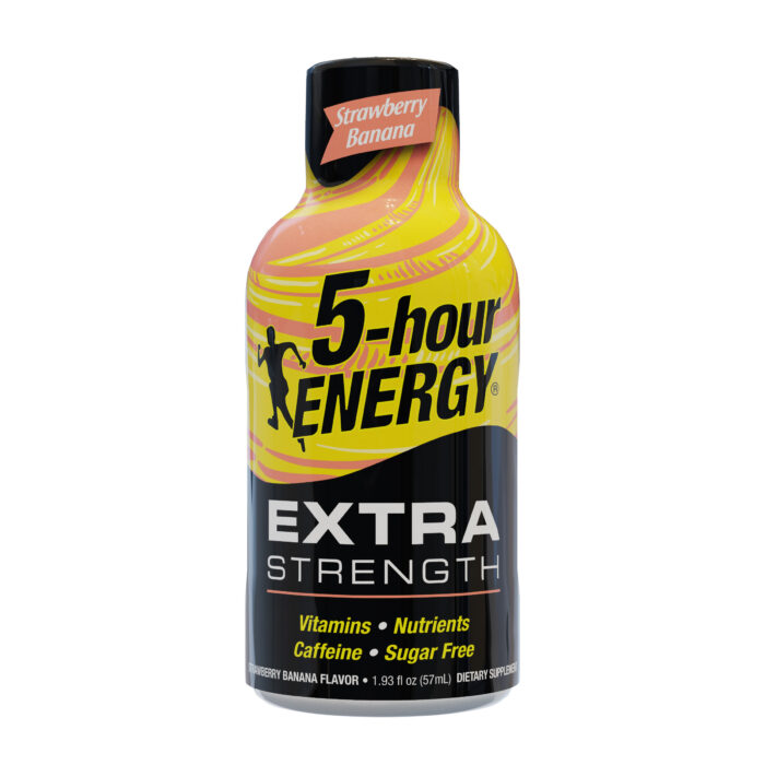 5-Hour Energy, Extra Strength Sugar-Free Strawberry-Banana Shot, Case Of 12, 1.93 Fl Oz - Image 1