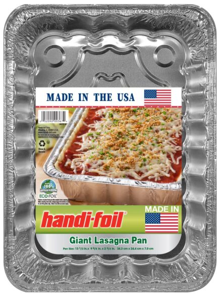 Handi-Foil, Giant Lasagna Pan 13 1/2 X 9 5/8 X 2 3/4 Inch, Case Of 17, 1 Ct