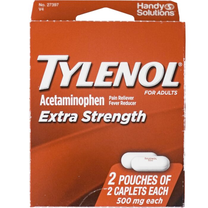 Tylenol, Extra Strength Caplets, Case Of 6, 4 Ct - Image 1