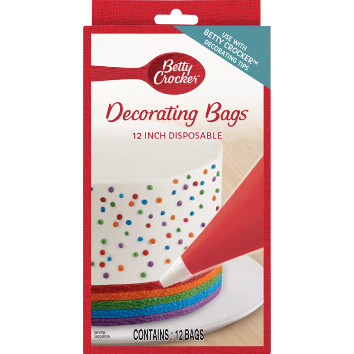 Betty Crocker, Decorating Bags Disposable 2 Inches, Case Of 6, 12 Ct - Image 1
