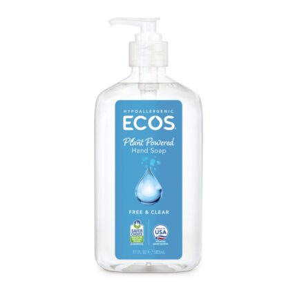 Ecos Hand Soap,Free And Clear 17 Fz