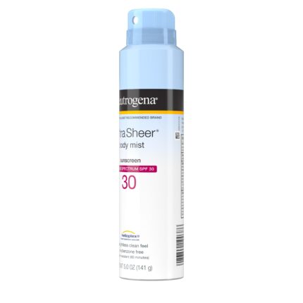 Neutrogena, Ultra Sheer 30 Body Mist Sunscreen, Case Of 3, 5 Fl Oz