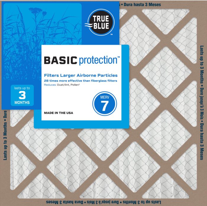 True Blue, Filter Larger Airborne Particles Merv 7, 20X20X1, Case Of 12, 1 Ct - Image 1