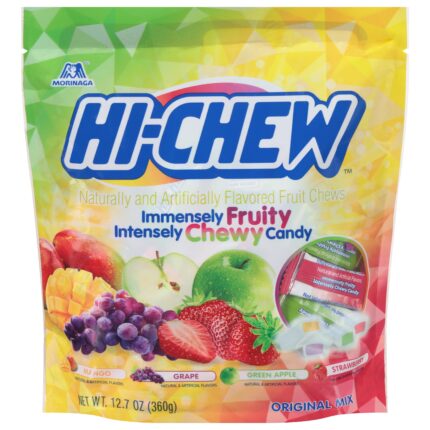 Hi Chew, Candy Chewy Original Mix Fruit, Case Of 6, 12.7 Oz.