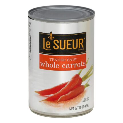 Le Sueur, Whole Tender Baby Carrots, Case Of 12, 15 Oz