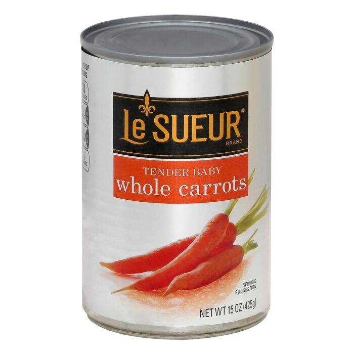 Le Sueur, Whole Tender Baby Carrots, Case Of 12, 15 Oz - Image 1