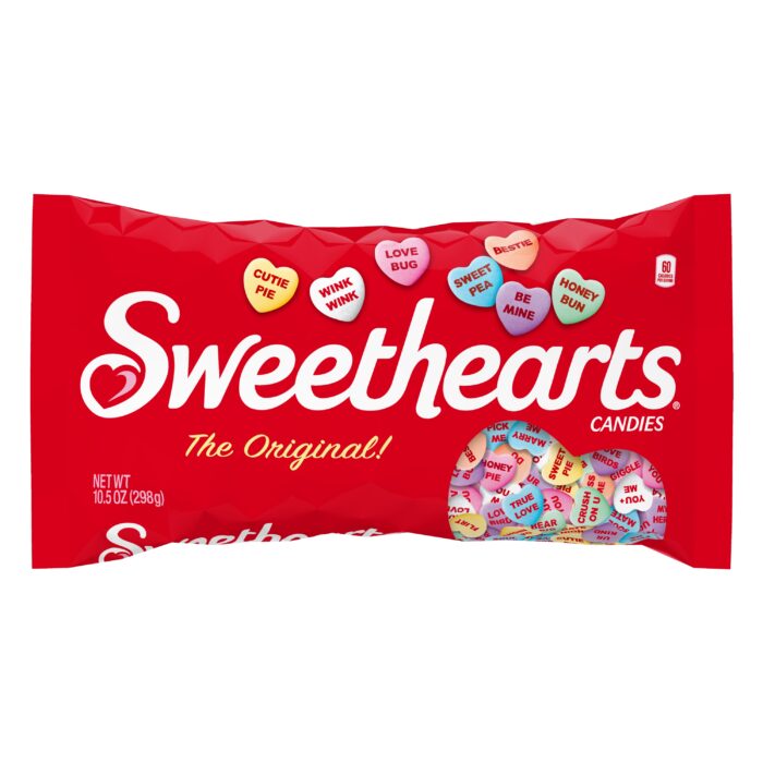 Sweethearts, Original Valentine'S Heart Candies Bag, Case Of 12, 10.5 Oz - Image 1