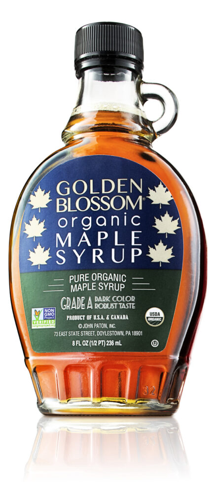 Golden Blossom, Maple Syrup Organic Pure, Case Of 6, 8 Fl Oz