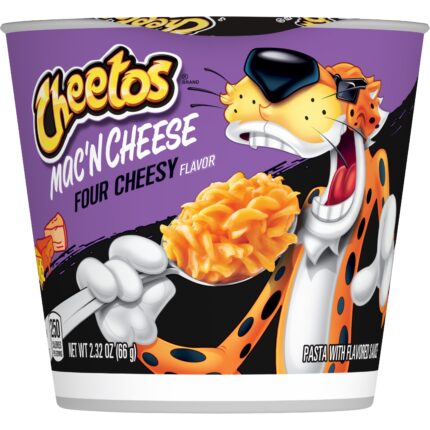 Cheetos, Four Cheesy Flavor Mac'N Cheese, Case Of 12, 2.32 Oz
