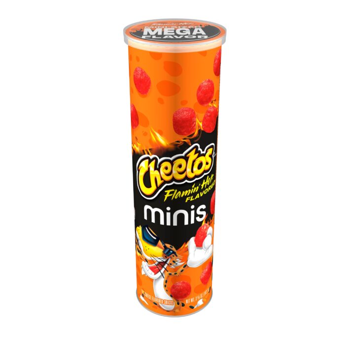 Cheetos, Mini'S Cheese Flavored Snacks Flamin' Hot, Case Of 12, 3.62 Oz - Image 1