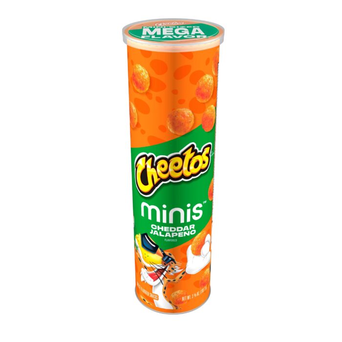 Cheetos, Cheddar Jalapeno Cheese Snacks Minis, Case Of 12, 3.62 Oz - Image 1