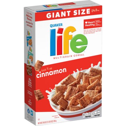 Quaker, Life Multigrain Cereal Cinnamon, Case Of 12, 24.8 Oz