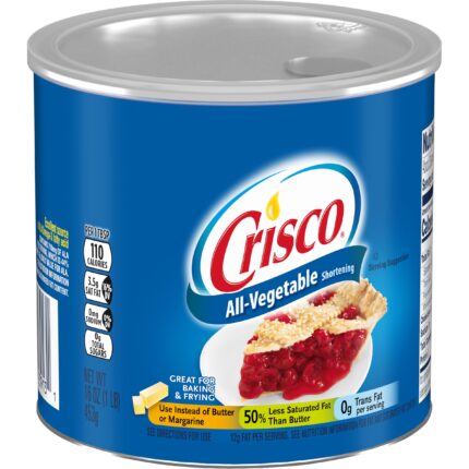 Crisco, All Vegetable Shortening, Case Of 12, 16 Oz
