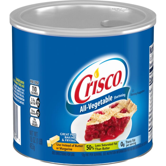 Crisco, All Vegetable Shortening, Case Of 12, 16 Oz - Image 1