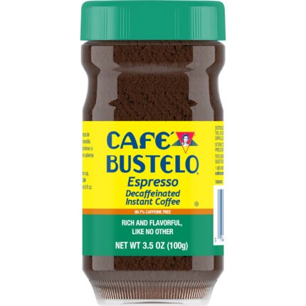 Cafe Bustelo, Decaffeinated Instant Coffee, Case Of 6, 3.5 Oz