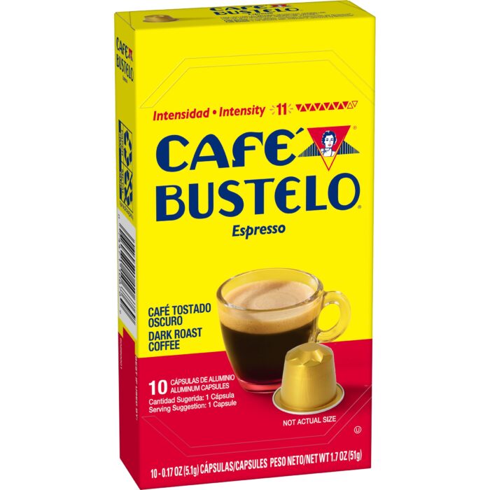 Cafe Bustelo, Espresso Dark Roast Coffee, Case Of 4, 1.7 Oz - Image 1