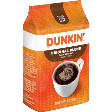 Dunkin Donuts, Ground Coffee Original Blend Medium Roast, Case Of 6, 18 Oz