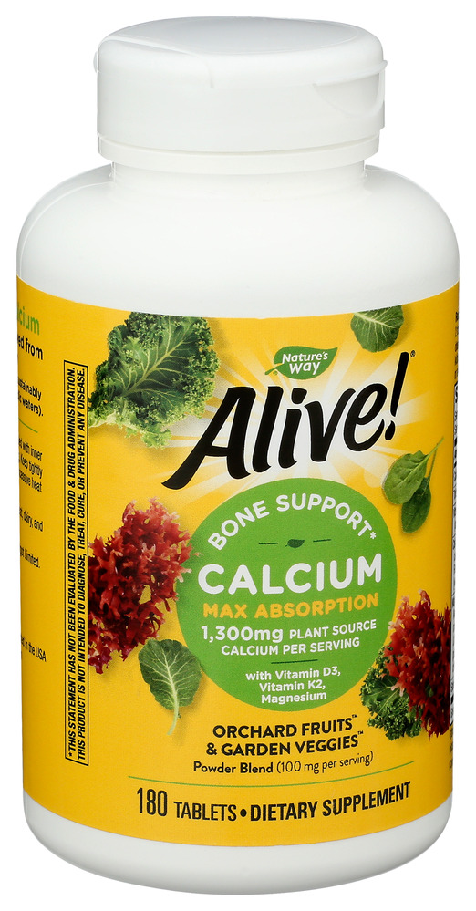 Natway Alive! Calcium 180 Ct - Image 1
