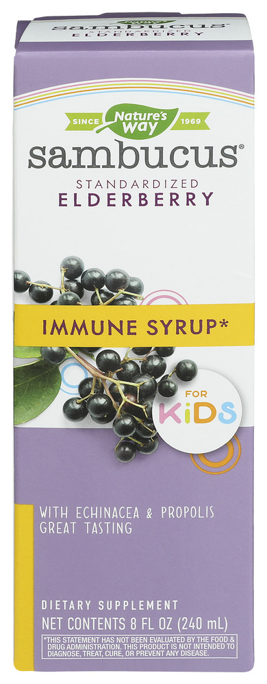Natway Sambucus Syrup For Kids 8 Fz