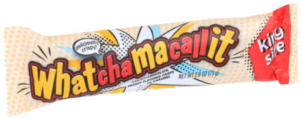 Whatchamacallit, Chocolate Peanut Flavored Crisps And Caramel King Size Candy Bar, Case Of 18, 2.6 Oz