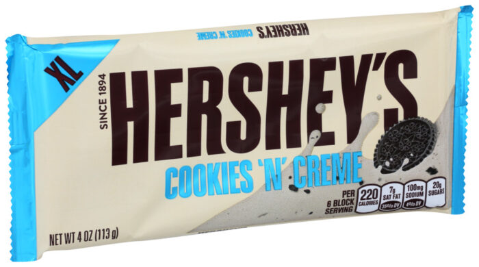 Hershey'S, Cookies And Cream Bar, Case Of 12, 4 Oz - Image 1