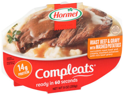 Hormel, Compleats Meal Roast Beef And Gravy With Mashed Potatoes, Case Of 6, 9 Oz