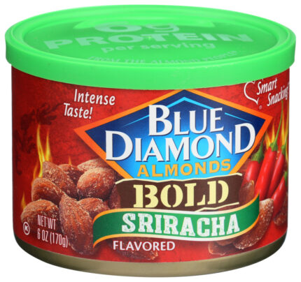 Blue Diamond, Bold Sriracha Flavored Almonds, Case Of 12, 6 Oz
