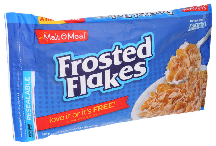 Malt-O-Meal, Family Size Frosted Flakes Cereal, Case Of 8, 30 Oz - Image 1
