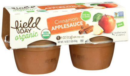 Fieldy Applesauce,Og2,Cup,Cinn 4/4 Oz